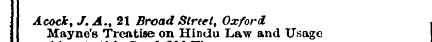 Acock Mayne , J. 's A Treatise ., 21 Bro...