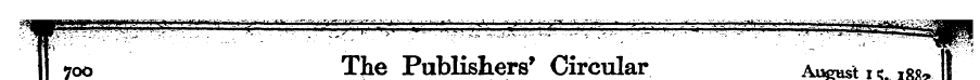 1 700 The Publishers' Circular August i«...