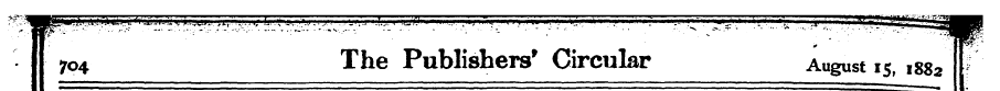 704 The Publishers' Circular August 1518...