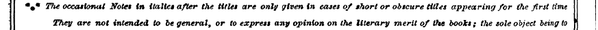 • #* The occasional Note* in italic* aft...