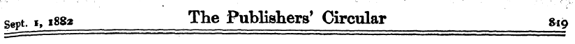 sept, i, 1882 The Publishers' Circular g...