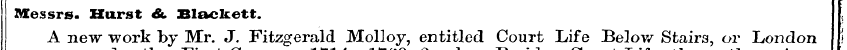 Messrs. Hurst 6c Blaekett. : A new work ...