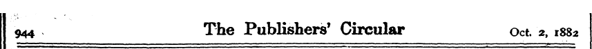 944 The Publishers 1 Circular Oct. 2, 18...