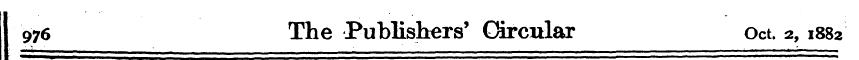976 The Publishers' Circular Oct. 2,1882