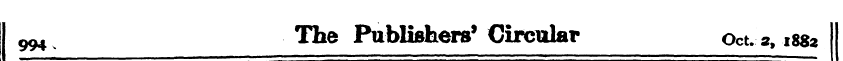 994 The Publishers* Circular Oct. 2, i88...