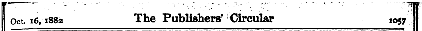 Oct. 16,1882 The Publishers 1 Circular 1...
