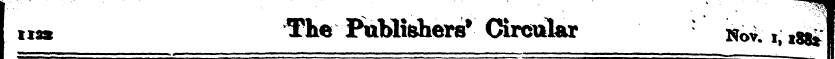liia The Publishers* Circular : Nov. i, ...