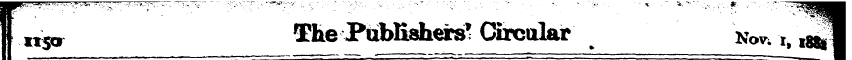 I.nscr £te J*ubKshers* Circular W. t/i^S