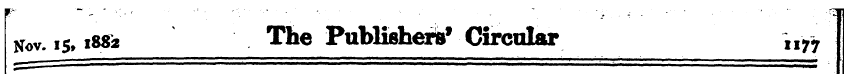 Kov. , 5> 1882 The Publfehertf Circular ...