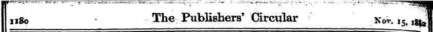 11So The Publishers' Circular k*v. i 5 ,...