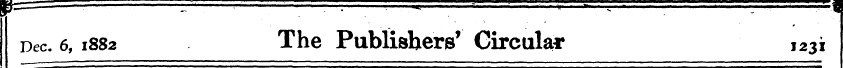 Dec. 6, 1882 The Publishers' Circular 12...