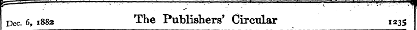 Dec. 6,1882 The Publishers' Circular 123...