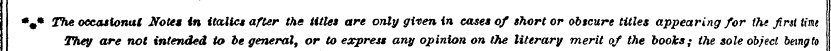 %• The occasional Note* in italics after...