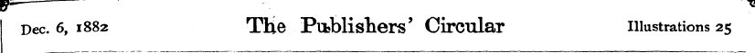 Dec. 6, 1882 THe Publishers' Circular il...