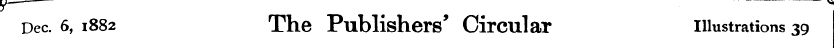 Dec. 6, 1882 The Publishers * Circular i...