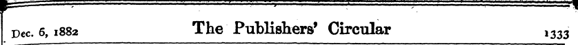 Dec. 6,1882 The Publishers' Circular 133...