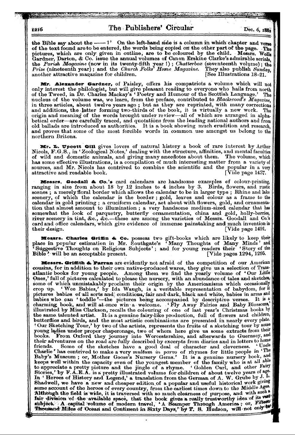 Publishers’ Circular (1880-1890): jS F Y, 1st edition - Fuvn Bent F Mr . Us N« - Some Nnmi Aoker...