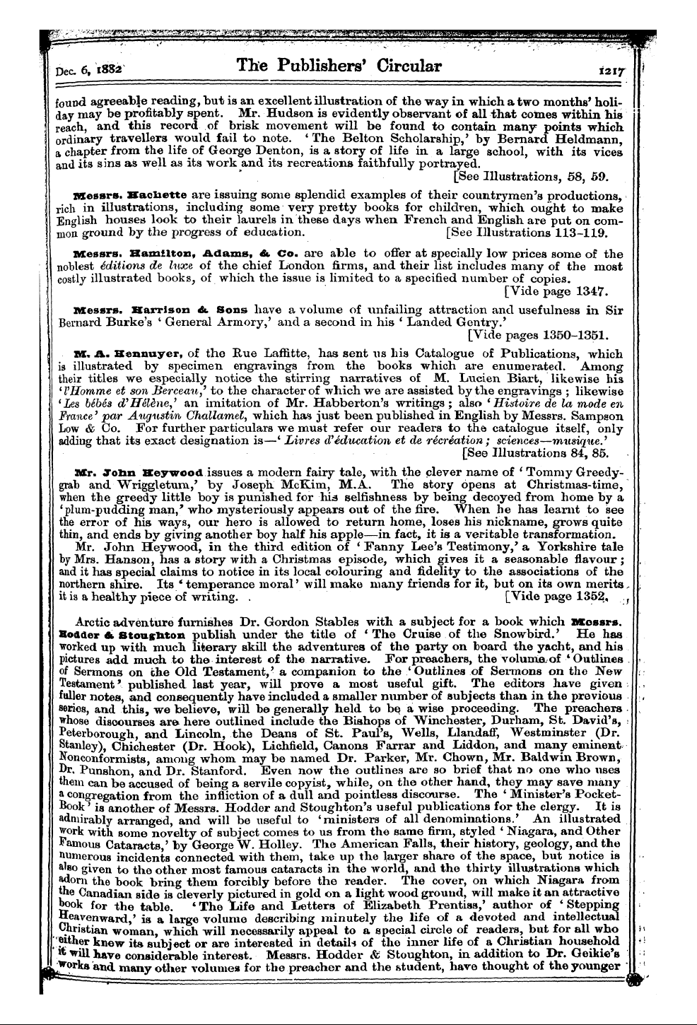 Publishers’ Circular (1880-1890): jS F Y, 1st edition - Fuvn Bent F Mr . Us N« - Some Nnmi Aoker...