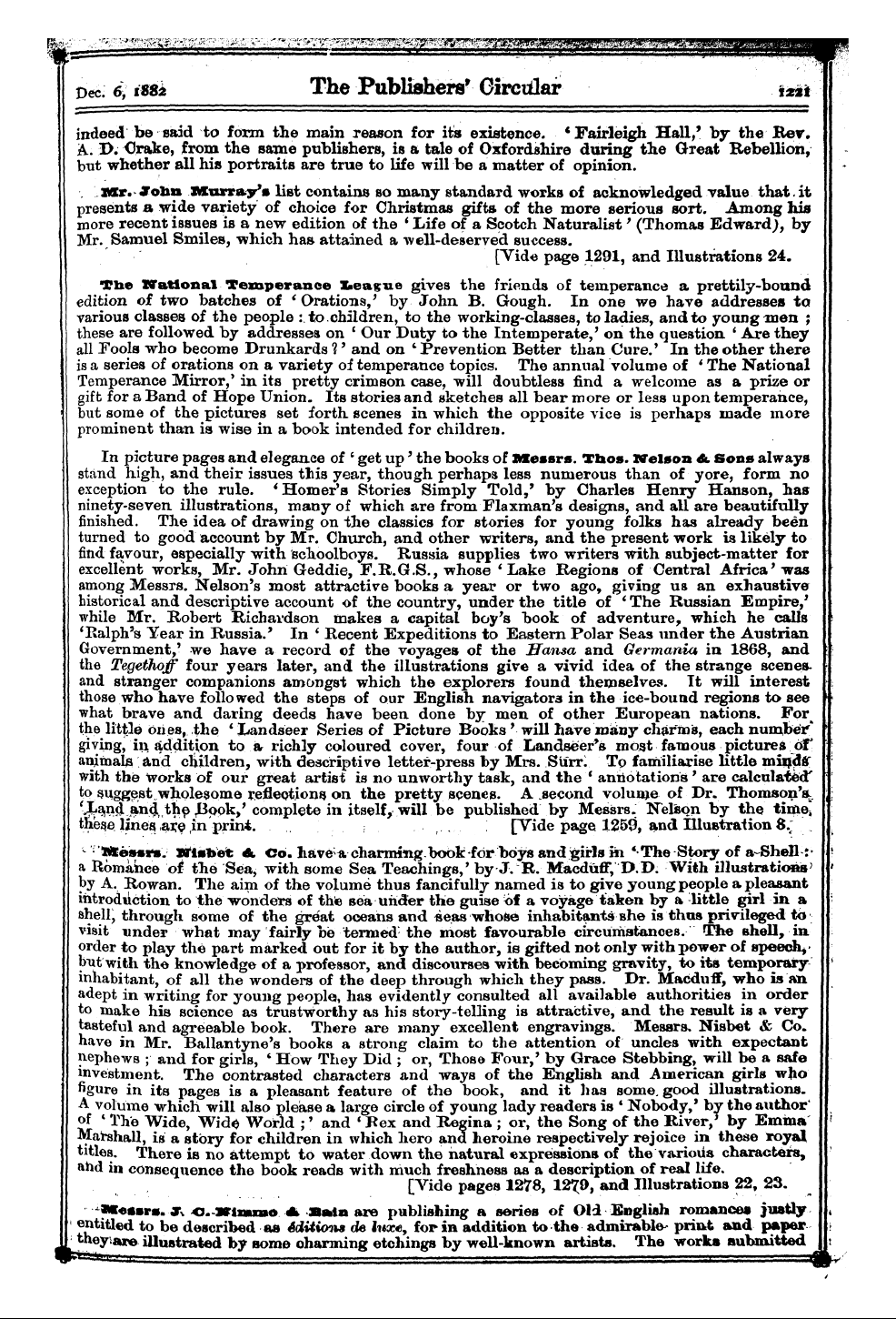 Publishers’ Circular (1880-1890): jS F Y, 1st edition - Fuvn Bent F Mr . Us N« - Some Nnmi Aoker...