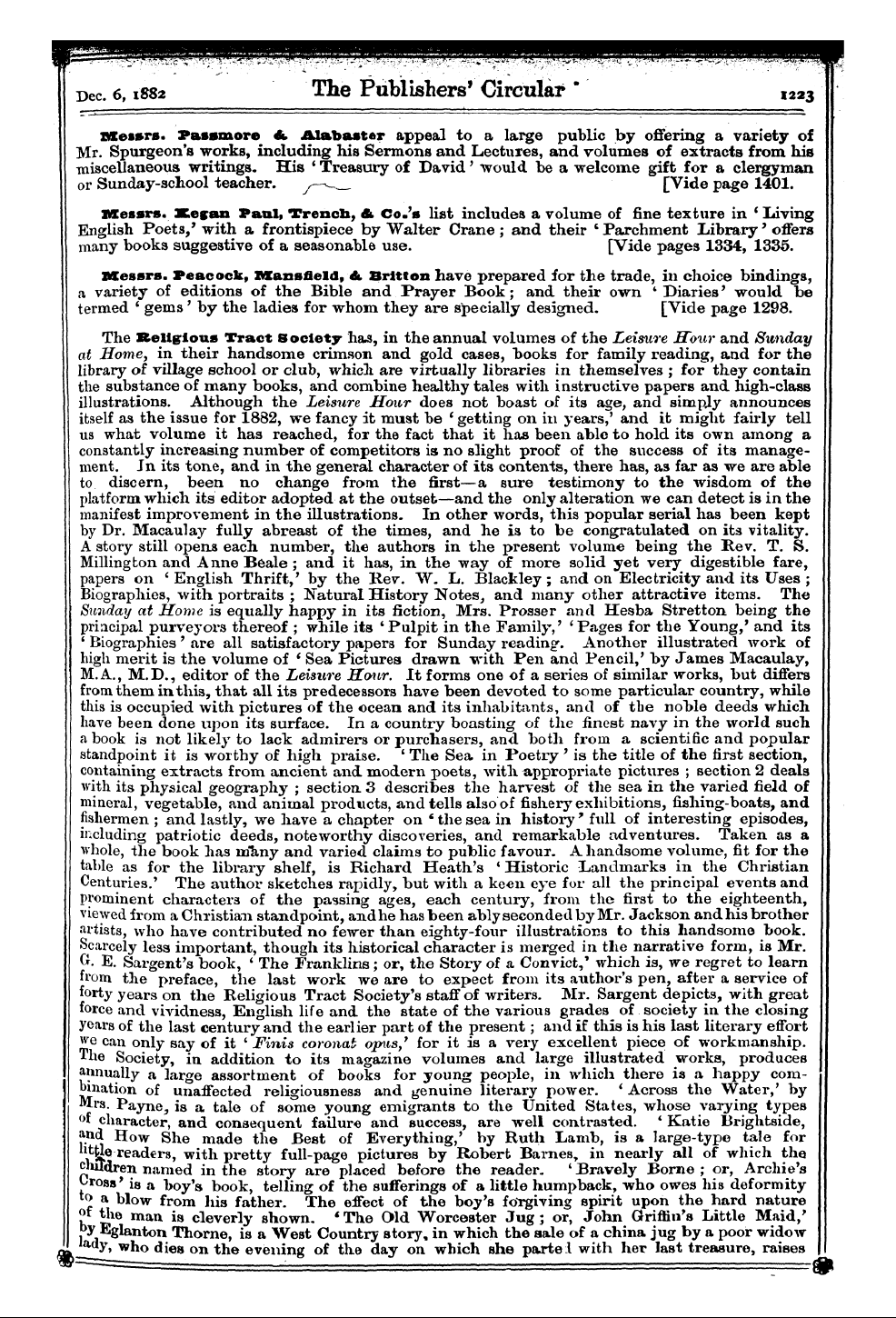 Publishers’ Circular (1880-1890): jS F Y, 1st edition - Fuvn Bent F Mr . Us N« - Some Nnmi Aoker...
