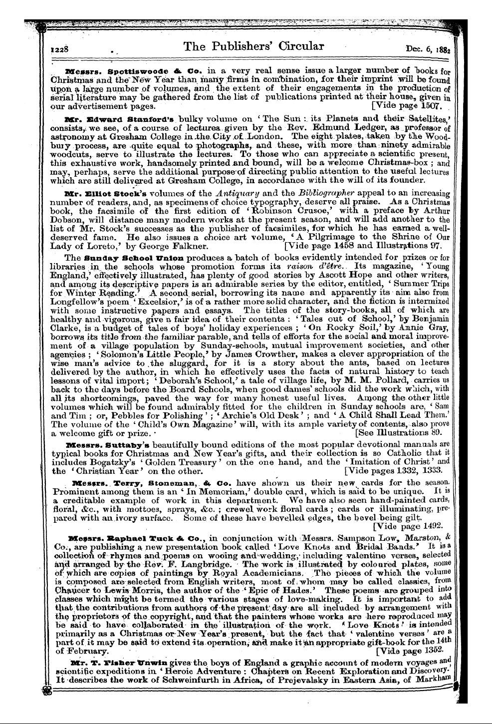 Publishers’ Circular (1880-1890): jS F Y, 1st edition - Fuvn Bent F Mr . Us N« - Some Nnmi Aoker...