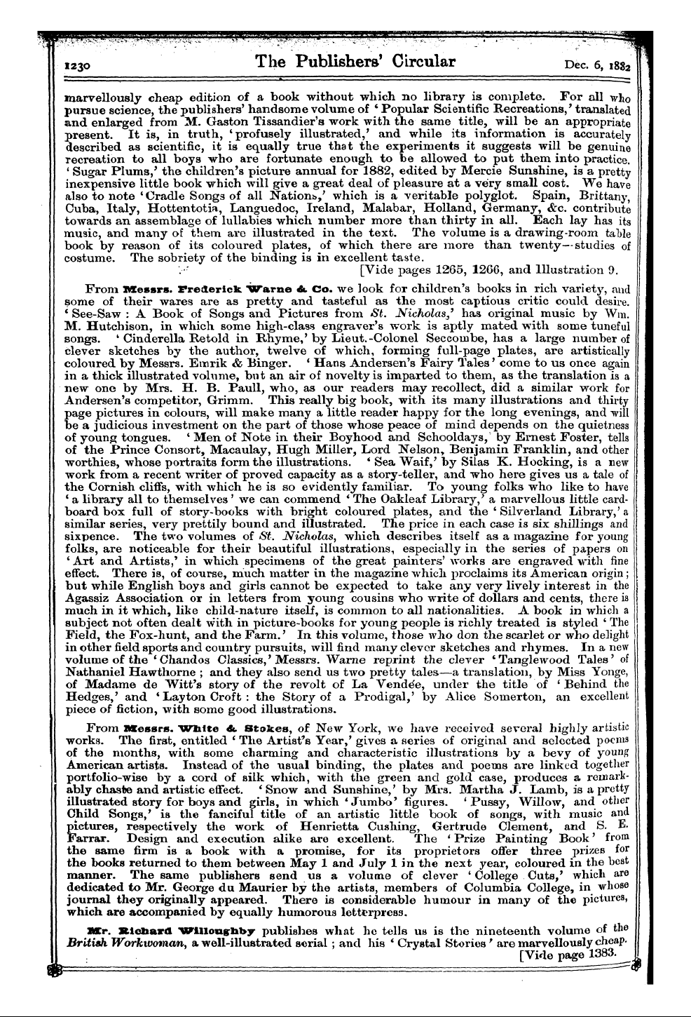 Publishers’ Circular (1880-1890): jS F Y, 1st edition - Fuvn Bent F Mr . Us N« - Some Nnmi Aoker...
