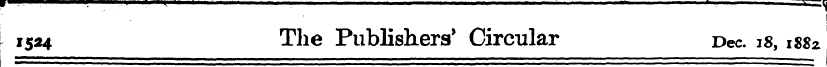 1524 The Publishers' Circular Dec. is, m...