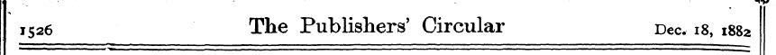 -H 1526 The Publishers' Circular Dec. 18...
