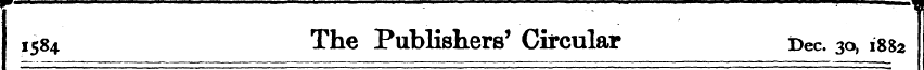 r ~ : : ~~: "" 1584 The Publishers' Circ...