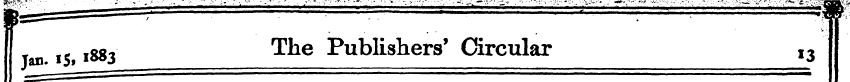 l88- The Publishers' Circular I3 F1SLX1 ...