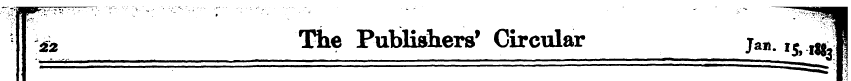 1 22 The Publishers 1 Circular jaii. 5 1...