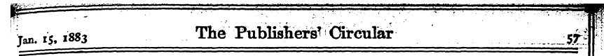 tan. is, 1883 The Publisher^ ! Circular ...