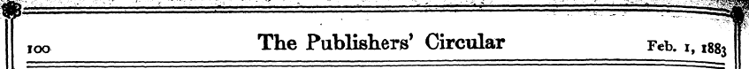 IOO The Publishers' Circular Feb. i, 18g...