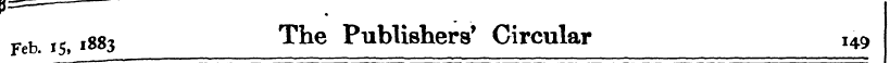 J Feb 15,1883 The Publishers' Circular 1...