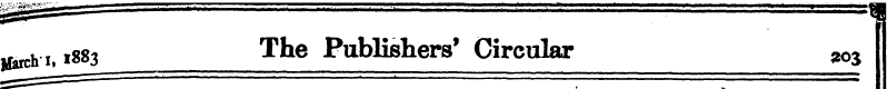 VasAU ,883 The Publishers' Circular #*