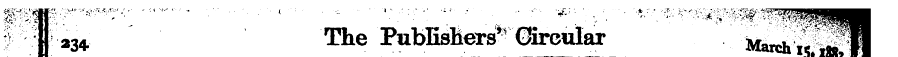 I ^3 * The Publisliers^ CSrcuIar ^iSi