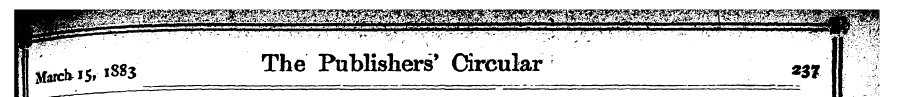 f stodMS, 188 * The Publishers' Circular...