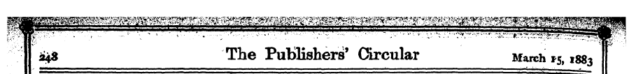 m mm^^ ii* The Publishers' Circular Marc...