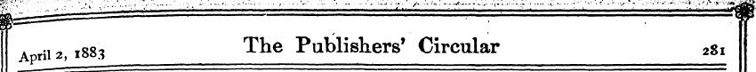 rii 21883 The Publishers* Circular 281 a...