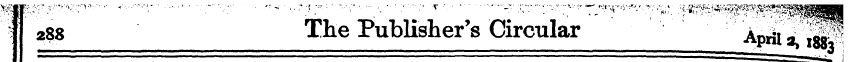I 2&& The Publisher's Circular ApA £* ^