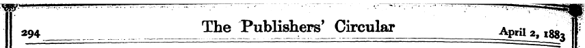 294 The Publishers' Circular ApriI 2j l8...