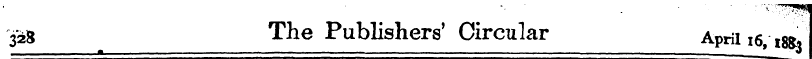 328 The Publishers' Circular Aprii 16 , ...