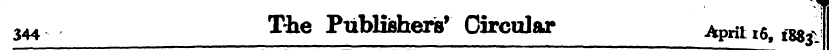 344 The Publishers Oircnlar Apriue, fsjj