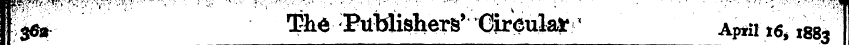 |; |e* The Publishers' Circular < Apriit...