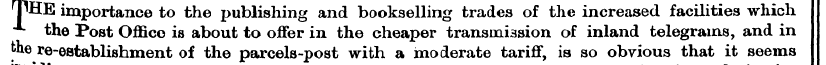 THE importance to the publishing and boo...