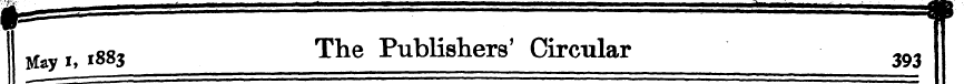 ay I y 1883 The Publishers' Circular 393...