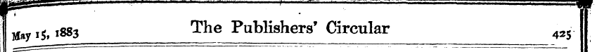 W ?¦ • : I M*«S'883 The Pult)lishers' Ci...