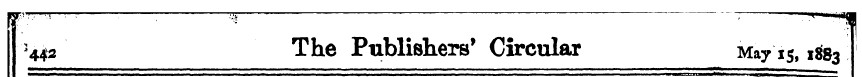 '442 The Publishers' Circular May 15, 1*...
