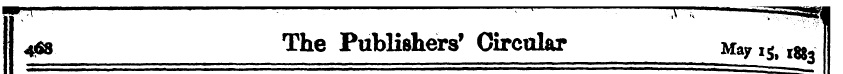 4<S3 The Publishers 1 Oircolar May^, f8g...