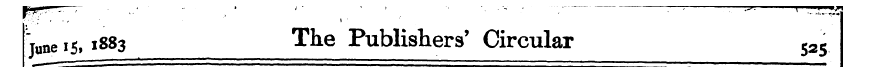 june 15,1883 The Publishers' Circular $2...